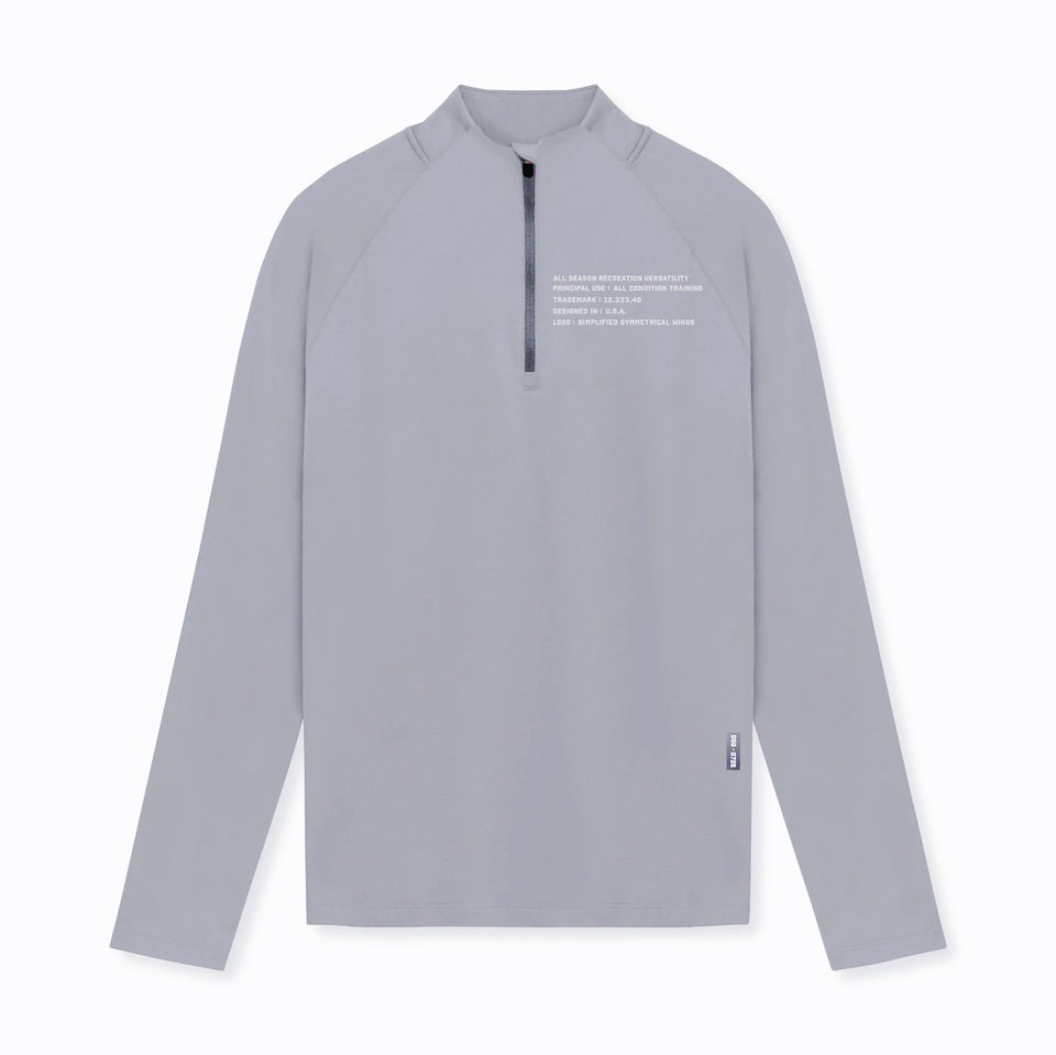 Men's Modern Fit Training Zip-Neck Tee