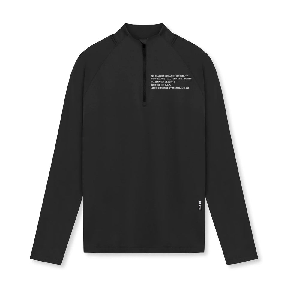 Men's Modern Fit Training Zip-Neck Tee