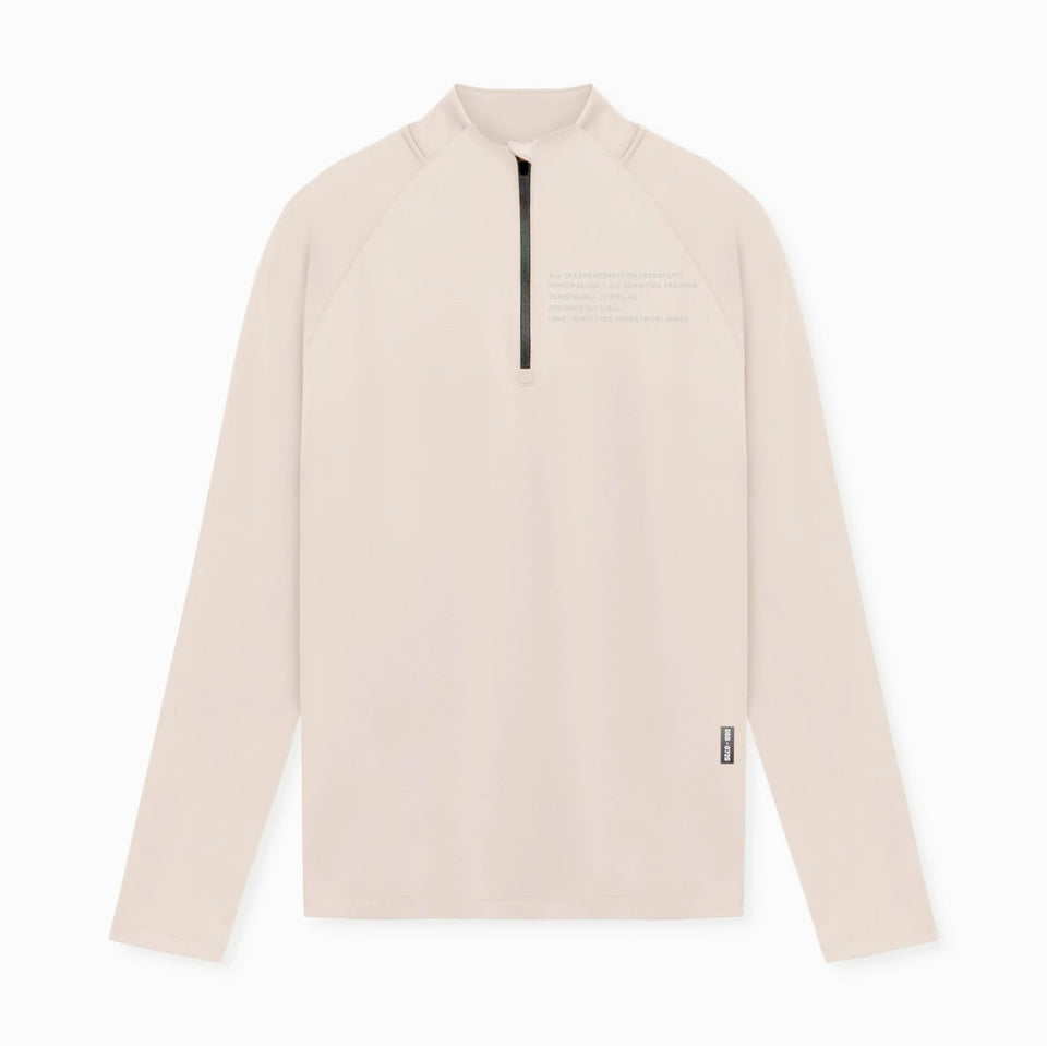 Men's Modern Fit Training Zip-Neck Tee