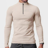 Men's Modern Fit Training Zip-Neck Tee